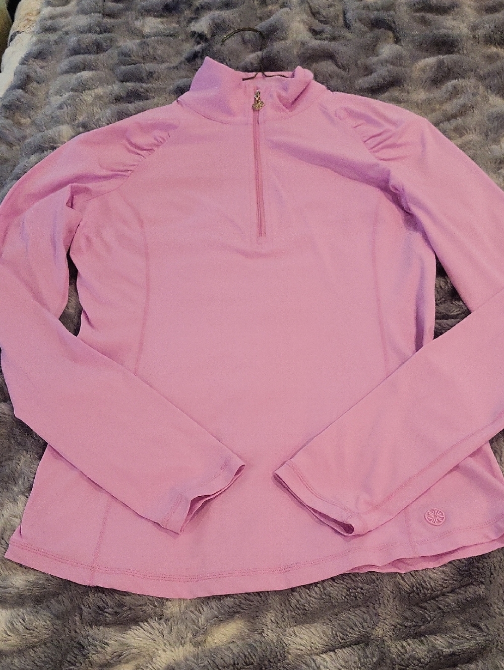 Lilly Pulitzer Pink Luxeletic Quarter-Zip Pullover